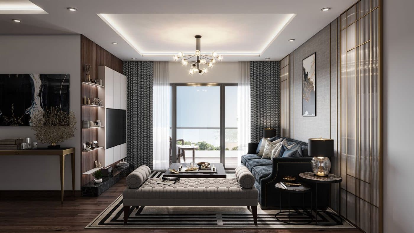 Sample living room at Treasure Troves