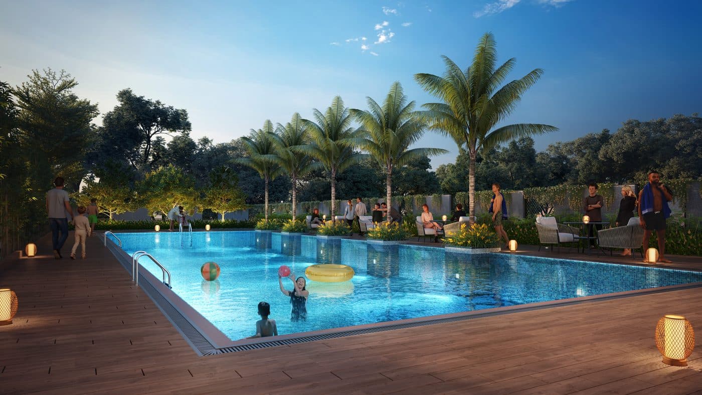 Pool level at Treasure Troves, artist’s impression
